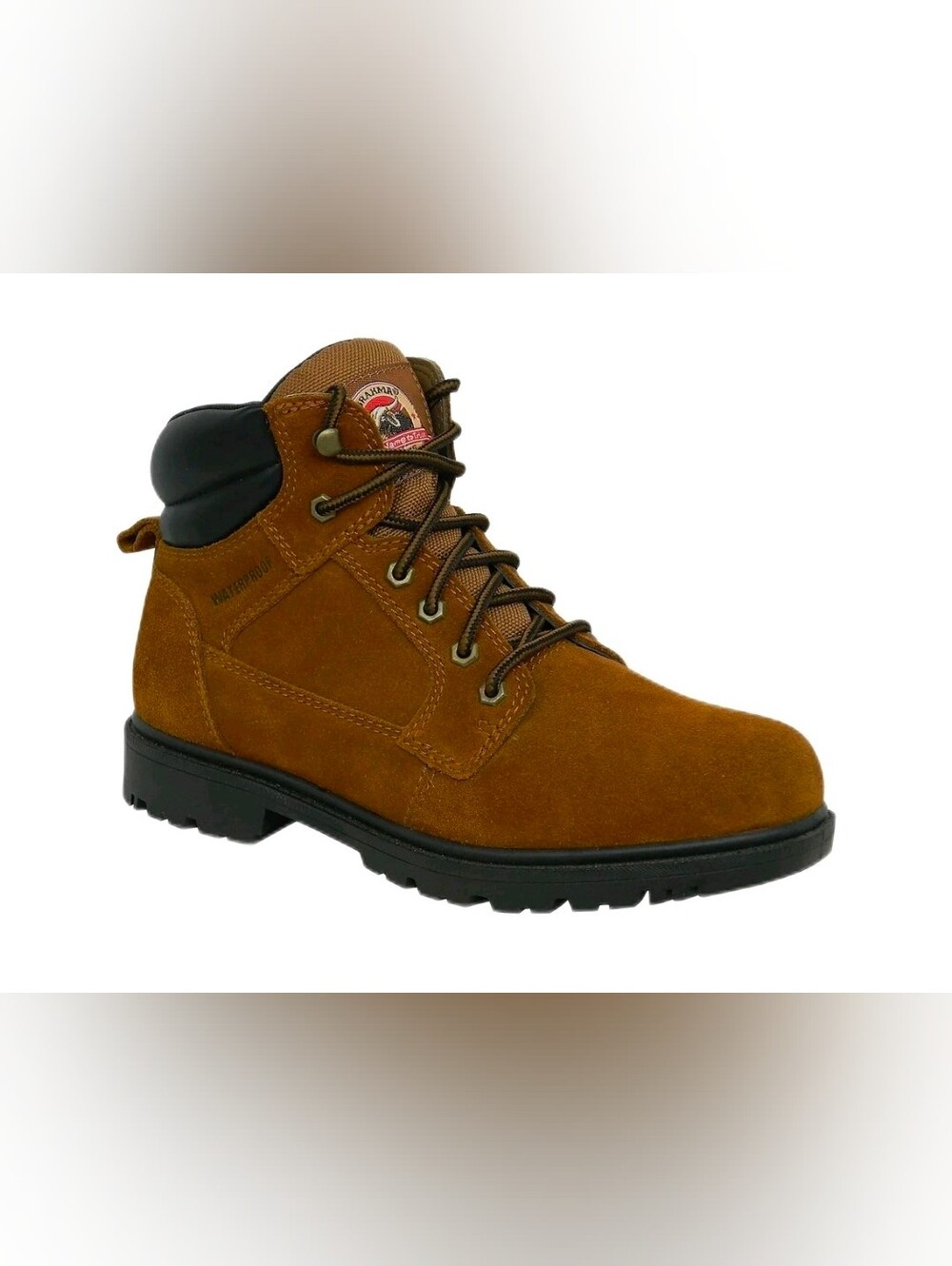 Brahma Men Waterproof Bravo Work Boots 13W Brown Leather 6" Soft Toe